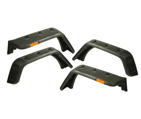Rugged Ridge Hurricane Fender Flare Kit EU Textured 07-18 Jeep Wrangler JK thumbnail 1