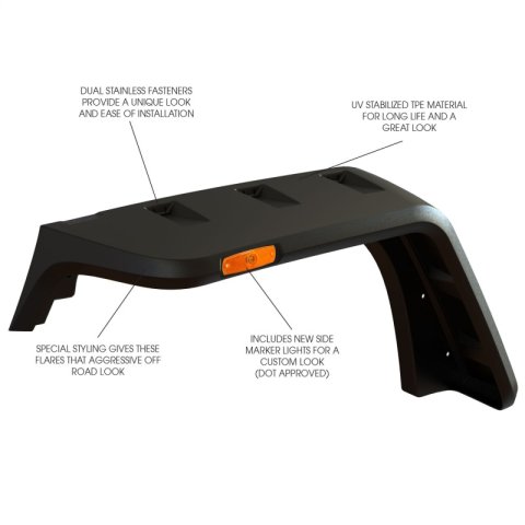 Rugged Ridge Hurricane Fender Flare Kit EU Textured 07-18 Jeep Wrangler JK thumbnail 3
