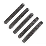 Rugged Ridge Elite Dr Hndle Inserts Black Tread 4Dr 07-18 Jeep Wrangler JK thumbnail 1