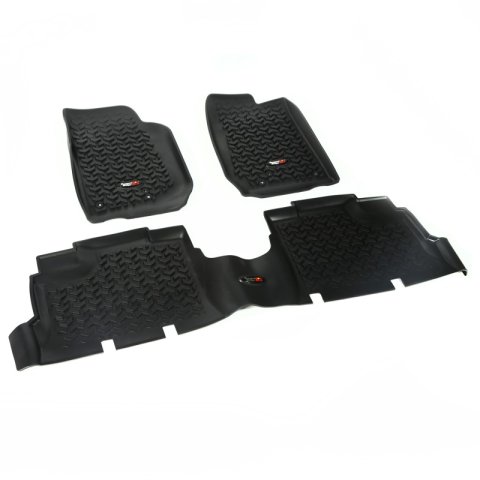 Rugged Ridge Floor Liner Front/Rear Black 2007-2018 Jeep Wrangler JK 4 Dr thumbnail 1