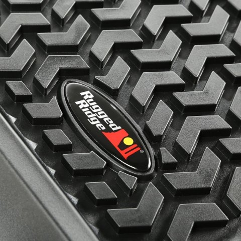 Rugged Ridge Floor Liner Front/Rear Black 2007-2018 Jeep Wrangler JK 4 Dr thumbnail 2