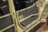 Rugged Ridge Tube Door Covers Front Pair Black 07-18 Jeep Wrangler JK/JKU thumbnail 4