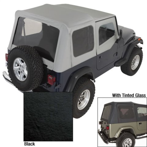 Rugged Ridge S-Top Door Skins Black Tinted Windows 88-95 Jeep Wrangler YJ thumbnail 2