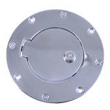 Rugged Ridge 97-06 Jeep Wrangler TJ Stainless Steel Locking Gas Cap Door thumbnail 3