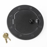 Rugged Ridge 07-18 Jeep Wrangler JK Textured Black Locking Gas Cap Door thumbnail 2