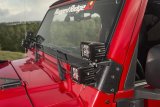 Rugged Ridge 97-06 Jeep Wrangler TJ/LJ 3in Square Dual A-Pillar LED Kit thumbnail 5