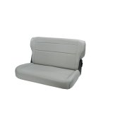Rugged Ridge Fold & Tumble Rear Seat Gray 76-95 Jeep CJ / Jeep Wrangler thumbnail 2