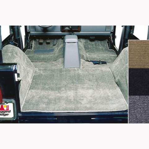 Rugged Ridge Deluxe Carpet Kit Gray 76-95 Jeep CJ / Jeep Wrangler Models thumbnail 2