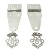 Rugged Ridge 76-95 Jeep CJ / Jeep Wrangler Stainless Steel Hood Hinges thumbnail 1