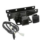 Rugged Ridge Receiver Hitch & Wiring Kit RR Logo 07-18 Jeep Wrangler JK thumbnail 1