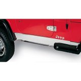 Rugged Ridge 87-95 Jeep Wrangler YJ Stainless Steel Rocker Panel Cover thumbnail 1
