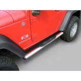 Rugged Ridge 4 1/4-In Oval Side Steps SS 2-Door 07-18 Jeep Wrangler JK thumbnail 3