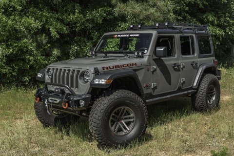 Rugged Ridge Roof Rack with Basket 18-20 Jeep Wrangler JL 4Dr Hardtops thumbnail 4