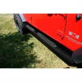 Rugged Ridge 4 1/4-In Oval Side Step Black 07-18 Jeep Wrangler Unlimited JK thumbnail 1