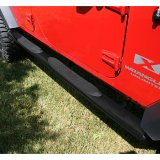 Rugged Ridge 4 1/4-In Oval Side Step Black 07-18 Jeep Wrangler Unlimited JK thumbnail 3