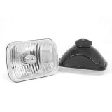 Rugged Ridge Crystal H2 Headlights Rectangular 87-95 Jeep Wrangler YJ thumbnail 2