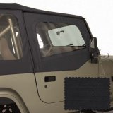 Rugged Ridge Upper Soft Door Kit Black Diamond 88-95 Jeep Wrangler YJ thumbnail 2