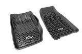 Rugged Ridge Floor Liner Front Black 1984-2001 Jeep Logo Cherokee XJ thumbnail 2