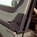 Rugged Ridge 76-95 Jeep CJ/YJ Black Windshield Hinge Light Brackets thumbnail 1