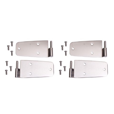 Rugged Ridge 76-93 Jeep CJ / Jeep Wrangler Stainless Door Hinge Kit thumbnail 1