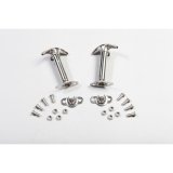 Rugged Ridge 41-95 Jeep CJ / Jeep Wrangler Hood Catch Kit Stainless thumbnail 1