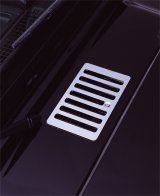 Rugged Ridge 98-06 Jeep Wrangler TJ Stainless Steel Cowl Vent Cover thumbnail 2