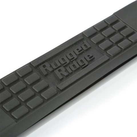 Rugged Ridge 3-In Round Side Steps Black 07-18 2-Door Jeep Wrangler thumbnail 4