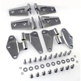 Rugged Ridge 07-18 Jeep Wrangler JK Stainless Steel Door Hinge Kit thumbnail 1