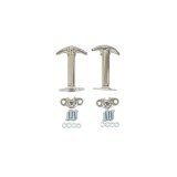 Rugged Ridge 41-95 Jeep CJ / Jeep Wrangler YJ Chrome Hood Catch Set thumbnail 1