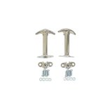 Rugged Ridge 41-95 Jeep CJ / Jeep Wrangler YJ Chrome Hood Catch Set thumbnail 2