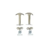 Rugged Ridge 41-95 Jeep CJ / Jeep Wrangler YJ Chrome Hood Catch Set thumbnail 3