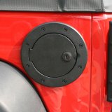 Rugged Ridge Locking Gas Cap Door Black Alum 07-18 Jeep Wrangler JK thumbnail 2