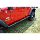 Rugged Ridge 3 In Round Tube Steps Black 07-18 Jeep Wrangler Unlimited JK thumbnail 3