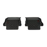 Rugged Ridge Floor Liner Rear Black 2018-2020 Jeep Wrangler JL 2 Dr thumbnail 1