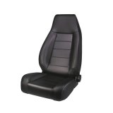 Rugged Ridge High-Back Front Seat Reclinable Black Denim 76-02 CJ&W thumbnail 1