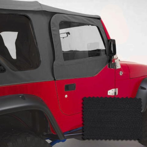 Rugged Ridge Upper Soft Door Kit Black Diamond 03-06 Jeep Wrangler thumbnail 1