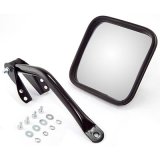 Rugged Ridge 97-06 Jeep Wrangler TJ Black CJ-Style Side Mirror Kit thumbnail 2