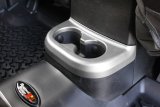 Rugged Ridge 11-18 Jeep Wrangler JK Silver 2nd Row Cup Holder Trim thumbnail 1