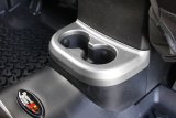 Rugged Ridge 11-18 Jeep Wrangler JK Silver 2nd Row Cup Holder Trim thumbnail 2