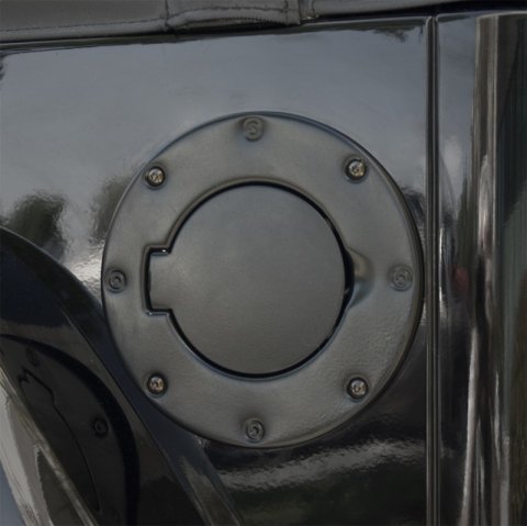 Rugged Ridge 97-06 Jeep Wrangler TJ Black Non-Locking Gas Cap Door thumbnail 3