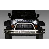 Rugged Ridge 3-In Front Tube Bumper Stainless 07-18 Jeep Wrangler thumbnail 1
