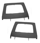 Rugged Ridge Upper Door Kit Rear Black 07-18 4-Dr Jeep Wrangler JK thumbnail 4