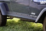 Rugged Ridge Heavy Duty Side Rocker Guards 04-06 Jeep Wrangler LJ thumbnail 1