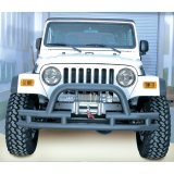 Rugged Ridge 3-In Dbl Tube Front Winch Bumper w/Hoop 76-06 Models thumbnail 2