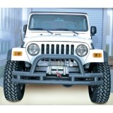 Rugged Ridge 3-In Dbl Tube Front Winch Bumper w/Hoop 76-06 Models thumbnail 3
