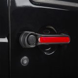 Rugged Ridge Door Handle Inserts Red 07-18 Jeep Wrangler JK 4Door thumbnail 4