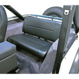 Rugged Ridge Fixed Rear Seat Black 55-95 Jeep CJ / Jeep Wrangler thumbnail 1
