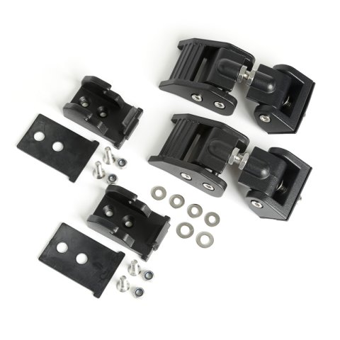 Rugged Ridge 97-06 Jeep Wrangler TJ Textured Black Hood Catches thumbnail 2
