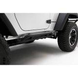 Rugged Ridge RRC Rocker Guards Black 07-18 2-Door Jeep Wrangler thumbnail 1