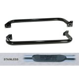 Rugged Ridge 3-In Round Tube Side Step SS 87-95 Jeep Wrangler YJ thumbnail 1